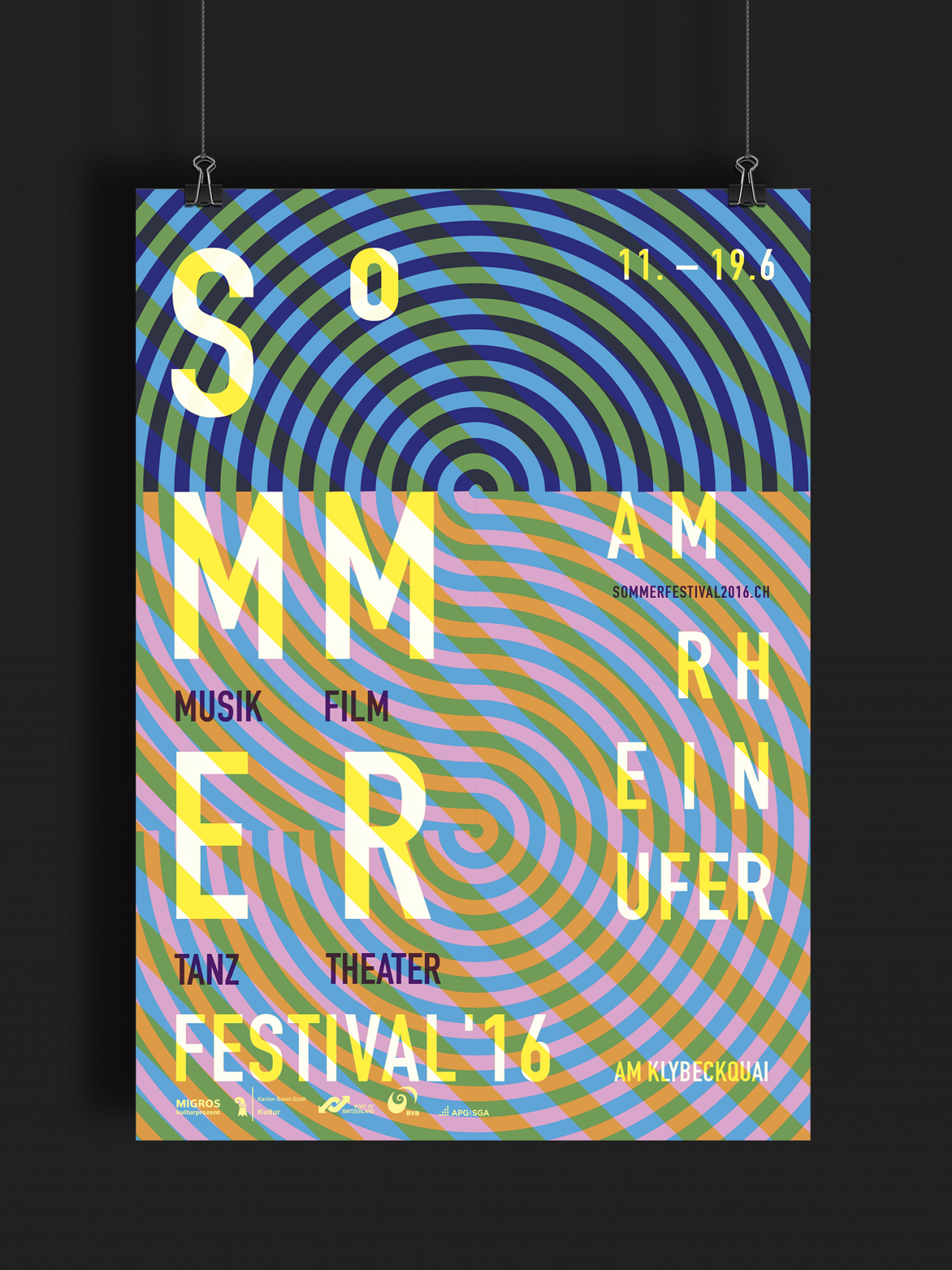 Sommerfestival am Rheinufer